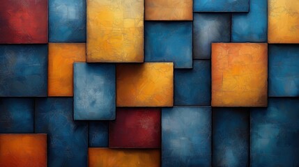 Abstract Cubist Background Pattern