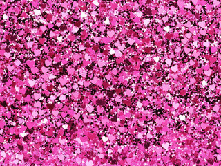 Fototapeta premium sweet pink confetti glitter shiny magic glamour valentine love luxury paper anniversary event festive party romantic wallpaper background