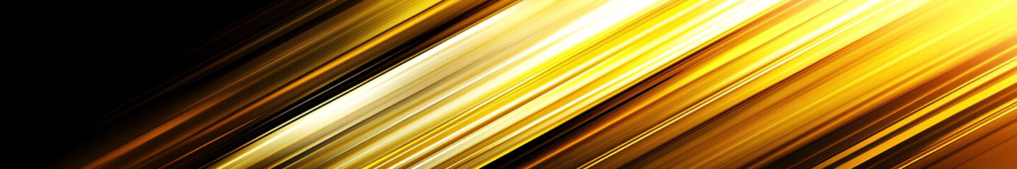 Obraz premium Vibrant Lemon-Mustard Abstract Geometric Pattern: Diagonal Stripes and Gradient Shapes on Bright Background. Minimalist Design Template for Wide Banners, Flyers, and Web Graphics. AI-Generated Wallpap