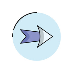 Arrow Right vector icon