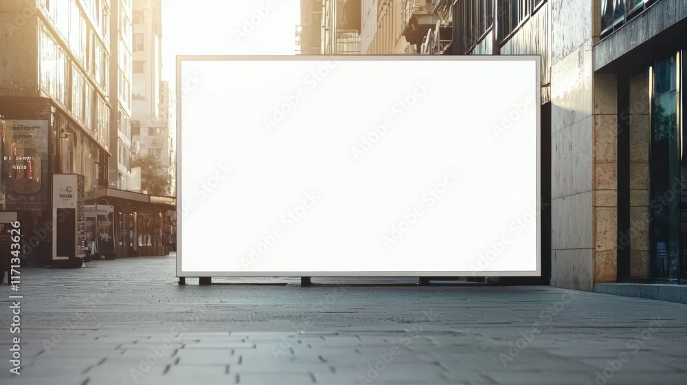 Poster a clean, white rectangular ad space on a webpage, waiting for content.