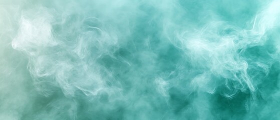 Fototapeta premium Abstract teal smoke background.