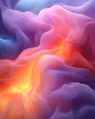 Obraz premium Abstract colorful flowing fabric.