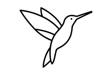 Set of a bird icons Line Art  Black and White bird icons vector