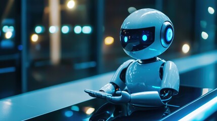 A chatbot window offering advice on a smartphone screen.