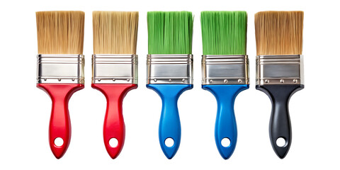 brushes isolated on white isolated on white background PNG.AI GENERATED