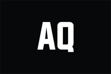 AQ Letter Logo, AQ logo, A logo, Q logo, Monogram logo, AQ Monogram logo
