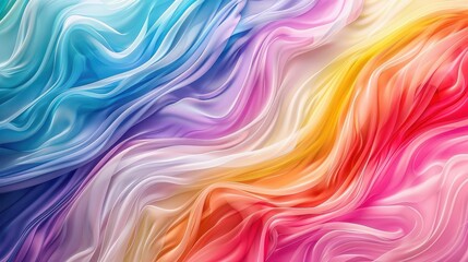 Obraz premium Faded rainbow gradient flowing in diagonal stripes for a colorful effect