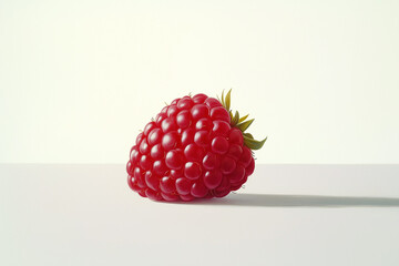 raspberries on a table