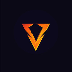 V logo energy vector for identity company. initial letter volt template vector illustration for your brand.
