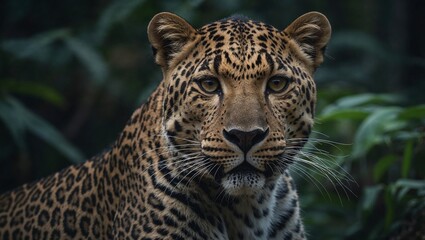 A picture of a leopard created by AI technology