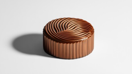 Elegant Metallic Mooncake Design with Unique Imprints