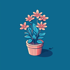 Potted plant outline icon. linear style sign for mobile concept and web design. Plant in pot simple line vector icon. Symbol, logo illustration. Pixel perfect vector graphics