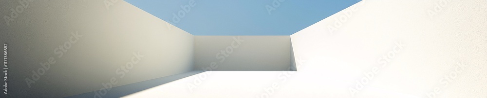 Poster minimalist architecture light space and modern design