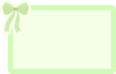 Elegant Decorative Frame with Bow Ribbon