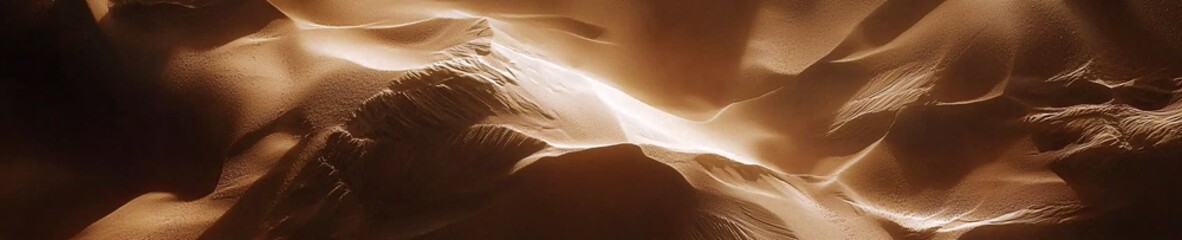Aerial Desert Landscape Golden Sand Dunes Texture Nature