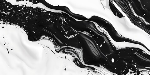 "Abstract black and white paintbrush strokes, creating a dynamic and artistic wallpaper with fluid brushwork, perfect for modern home decor, digital designs, or as a striking visual in contemporary se