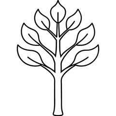 tree silhouette vector illustrator 