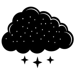 cloud silhouette vector illustrator