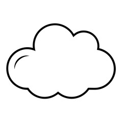 cloud silhouette vector illustrator