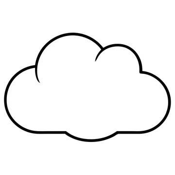 cloud silhouette vector illustrator