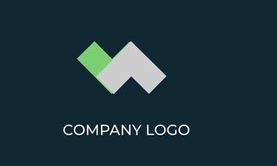 Abstract Logo Design with a Futuristic Touch for Advanced Technology
