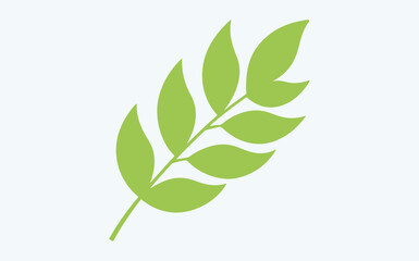  Green leaf ecology icon, leaf isolated on transparent background. Environment and Nature Symbol, Vector illustration.