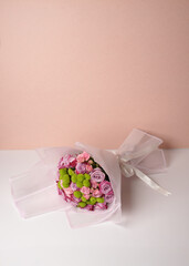 Mixed Floral Arrangement with Pink and Green Accents