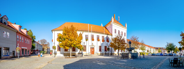 Rathaus, Oschersleben, Sachsen Anhalt, Deutschland 