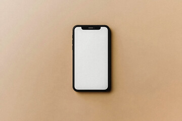 Photo  blank smart phone mockup