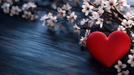 Valentine's heart wreath decoration floral display indoor setting cozy atmosphere romantic concept