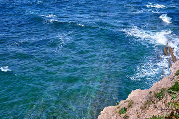 Scenic view on the Bay of Biscay on a sunny day. Basque country