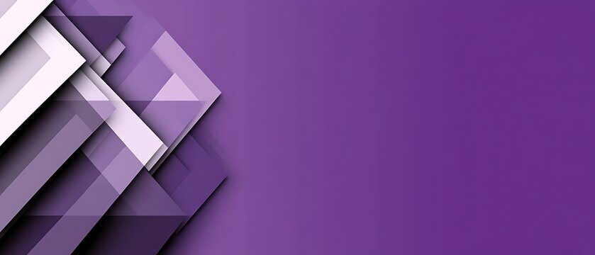 Abstract purple geometric background with overlapping shapes and copy space.