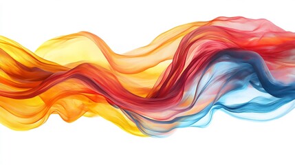 Abstract Colorful Fabric Flow: A Symphony of Hues