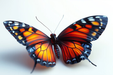 Fototapeta premium butterfly on white background