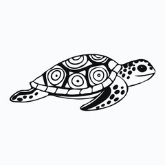 Fototapeta premium Turtle swimming.