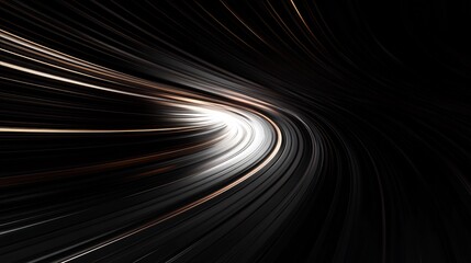 Abstract Swirling Light Tunnel: A Digital Artwork of Dynamic Energy and Motion