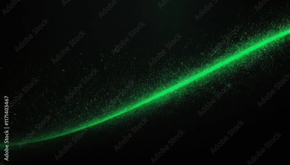 Poster green abstract sparkly background with soft waves and sparkles neon soft futuristic banner 3