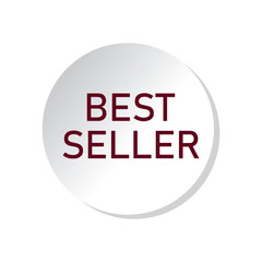 Best seller badge logo design. Best seller sticker label.eps10