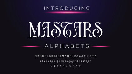 Thin serif font in modern style, this typeface has a big set of ligatures and alternates and can be used for logos