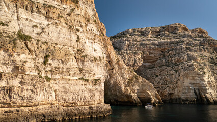 Aerial footage in Malta during winter holidays.