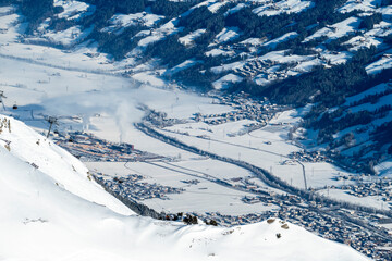 Kaltenbach Ried Stumm - Zillertal von oben 
