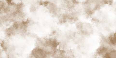 Abstract beige and light gray background with soft grainy texture, brown color powder explosion on white background, white Paper Texture background With watercolor.