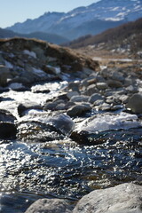 water in the mountains