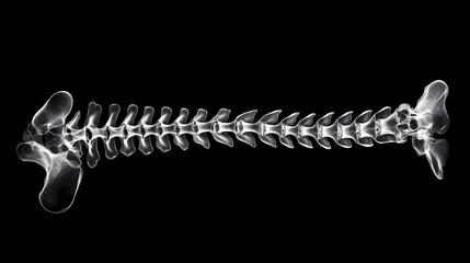 Back pain human spine xray. Thorned. Illustration