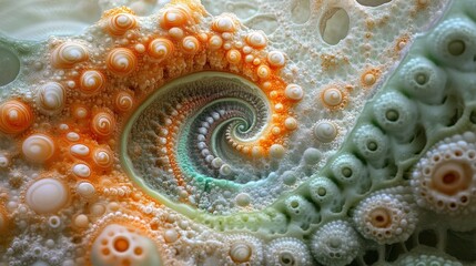 Obraz premium Abstract Spiral Fractal Pattern