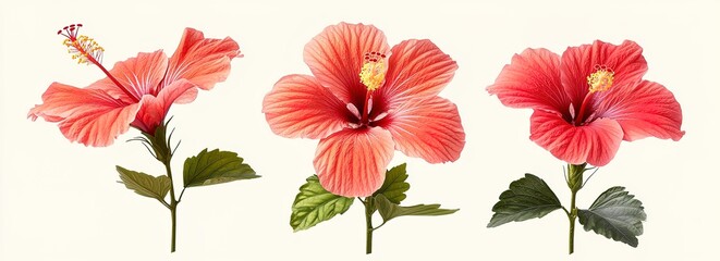 Vibrant Hibiscus Blooms