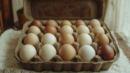 Carton of Farm Fresh Eggs