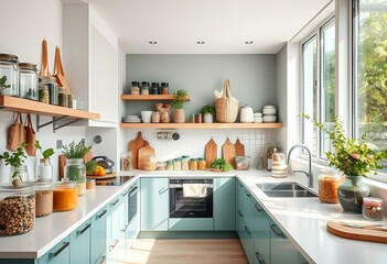 interior with kitchen