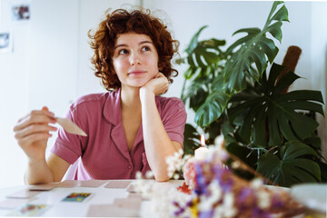 woman telling fortunes with cards